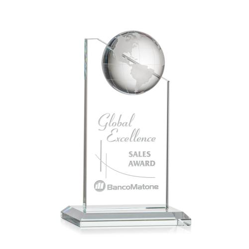 Corporate Awards - Sales Awards - Arden Globe Optical Spheres Crystal Award