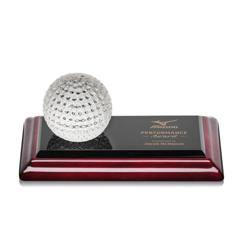 Corporate Awards - Budget Awards & Trophies - Sports Balls Spheres on Albion™ Crystal Award