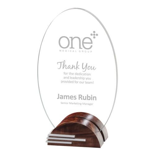 Corporate Awards - Eco Friendly Awards - Wood Awards - Anita Arch & Crescent Award