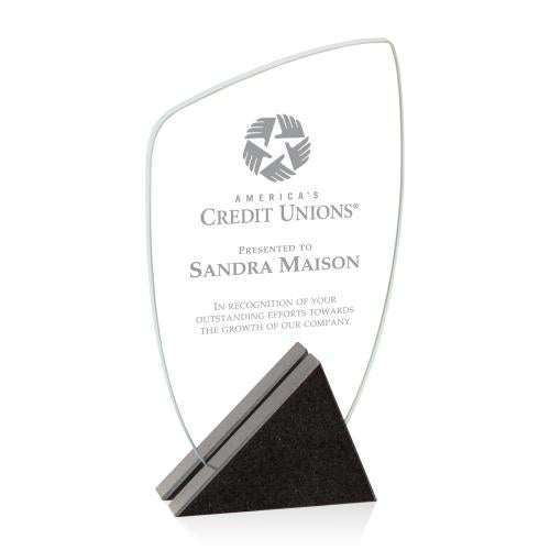 Corporate Awards - Award Plaques - Marble and Stone Plaques - Callander Peak Crystal Award