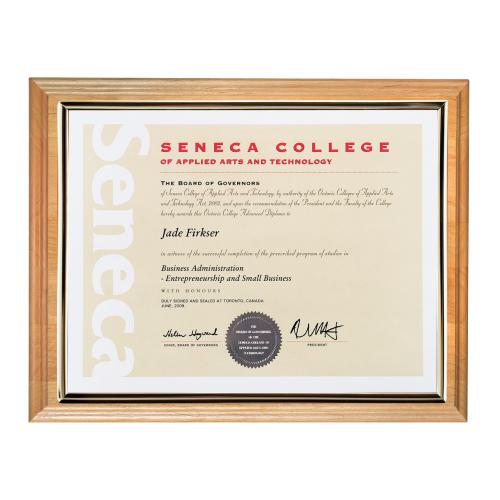 Corporate Awards - Certificate Frames - Louisville