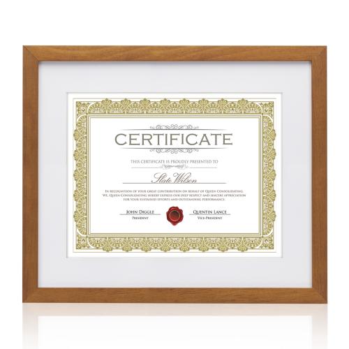 Corporate Awards - Certificate Frames - Carter
