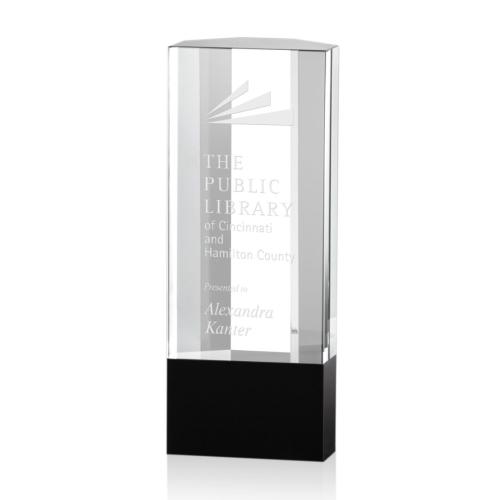 Corporate Awards - Crystal Awards - Crystal Pillar Awards - Burton Obelisk Crystal Award