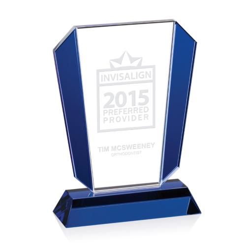 Corporate Awards - Crystal Awards - Colored Crystal - Murdoch Crystal Award