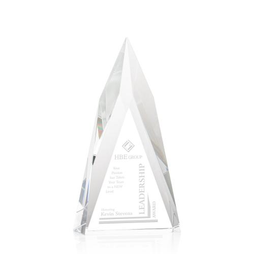 Corporate Awards - Crystal Awards - Salisbury Spire Pyramid Crystal Award