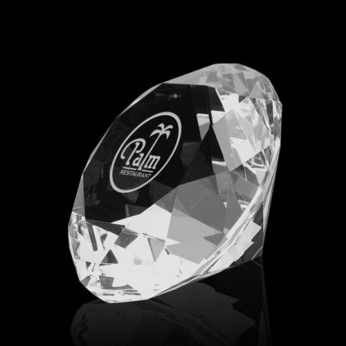 Corporate Awards - Crystal Awards - Crystal Paperweights - Optical Diamond Crystal Award