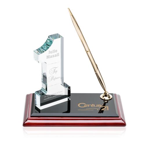 Corporate Awards - Budget Awards & Trophies - #1 on Albion™ Pen Set - Gold