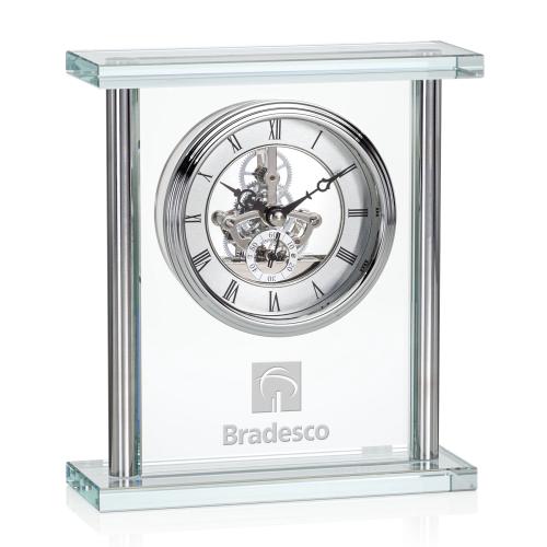 Corporate Recognition Gifts - Crystal Gifts - Gibson Clock