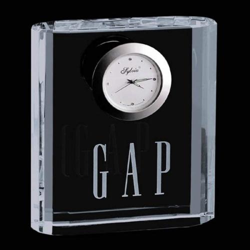 Corporate Recognition Gifts - Crystal Gifts - Merit Clock