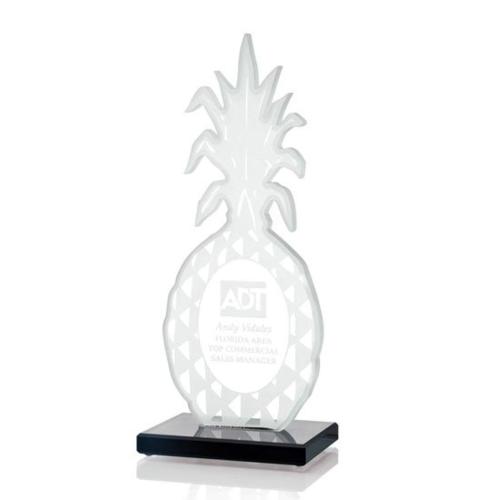 Corporate Recognition Gifts - Apples - Tropicana Pineapple Abstract / Misc Crystal Award