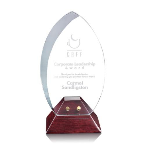 Corporate Awards - Crystal Awards - Vulcan Arch & Crescent Crystal Award