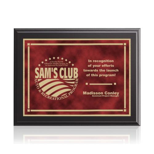 Corporate Awards - Award Plaques - Farnsworth/Contempo - Black/Red