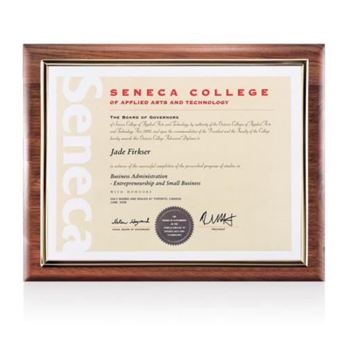 Corporate Awards - Certificate Frames - Sedgewick Certificate Holder