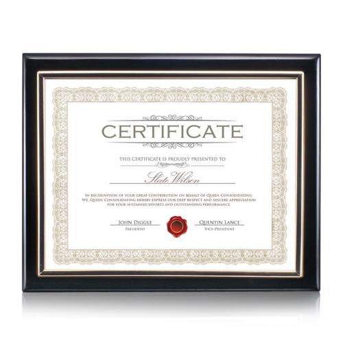 Corporate Awards - Certificate Frames - Farnsworth Certificate Holder