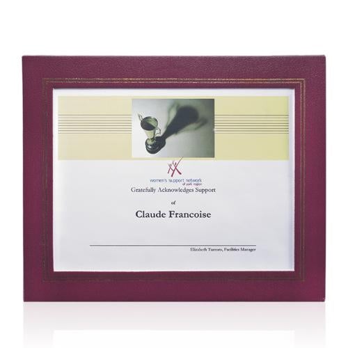 Corporate Awards - Certificate Frames - Cornell Certificate Holder