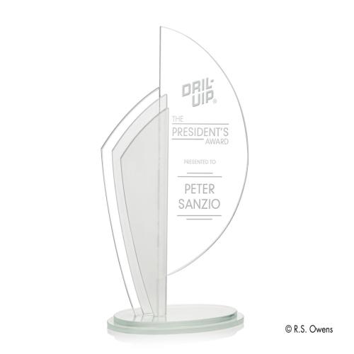 Corporate Awards - R.S. Owens - Nautilus Arch & Crescent Crystal Award