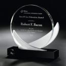 Ebony & Frost Circle Crystal Award