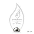 Vulcan Hemisphere Laser Engraved Flame Acrylic Award