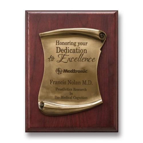 Corporate Awards - Marble, Granite & Stone Awards - Scroll Plaque
