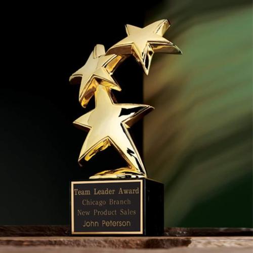 Corporate Awards - Modern Awards - Constellation Star on Marble Metal Award