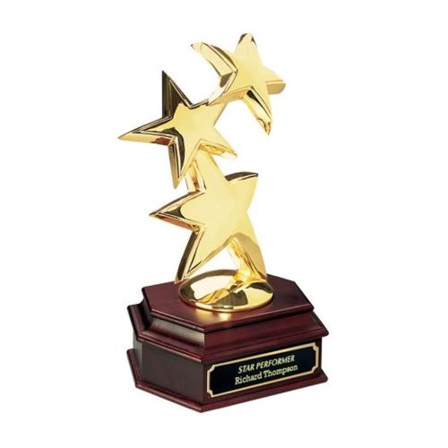 Corporate Awards - Modern Awards - Constellation Star on Walnut Wood Award