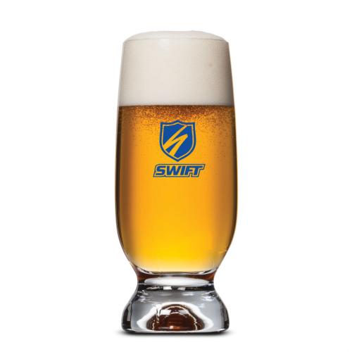 Corporate Recognition Gifts - Etched Barware - Marland Beer Glass - Imprinted