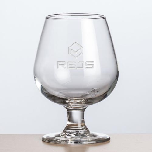 Corporate Recognition Gifts - Etched Barware - Excalibur Brandy - Deep Etch