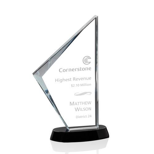 Corporate Awards - Crystal Awards - Nevada Sail Crystal Award