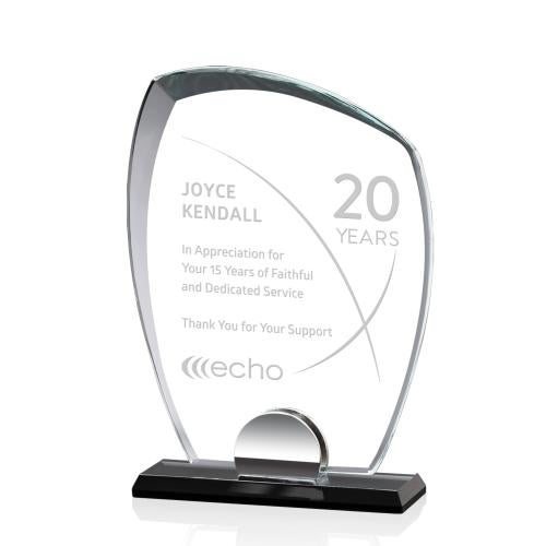 Corporate Awards - Metal Awards - Rhodes Abstract / Misc Crystal Award