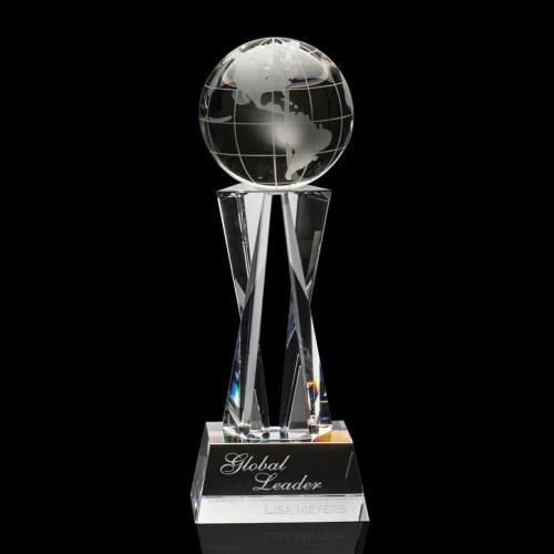 Corporate Awards - Sales Awards - Grafton Globe Spheres Crystal Award