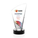 Brampton Full Color Black Peak Crystal Award