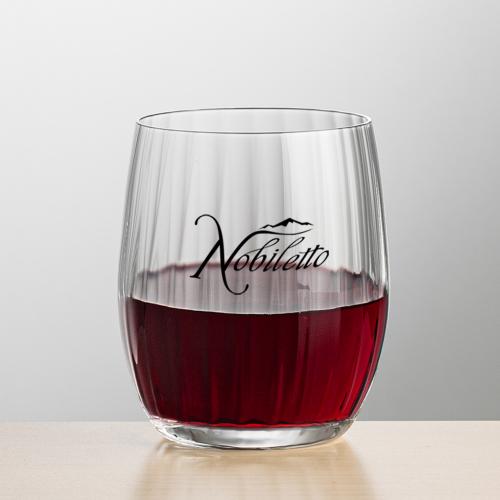 Corporate Recognition Gifts - Etched Barware - Wine Glasses - Amerling Stemless Wine - Imprinted