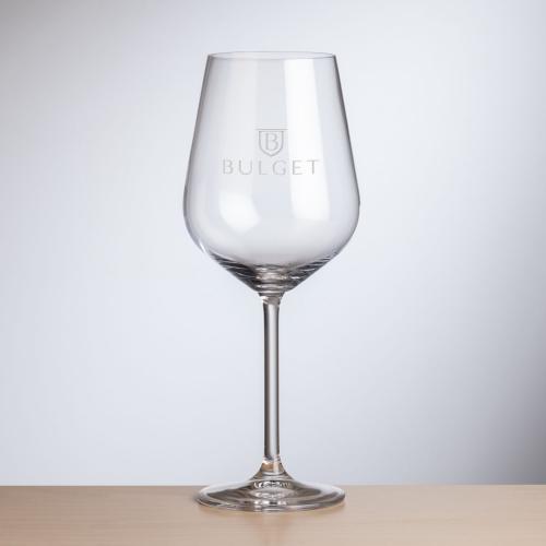 Corporate Recognition Gifts - Etched Barware - Wine Glasses - Elderwood Wine - Deep Etch 