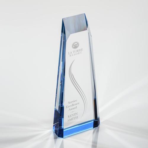 Corporate Awards - Crystal Awards - Crystal Pillar Awards - Banbury Obelisk Crystal Award