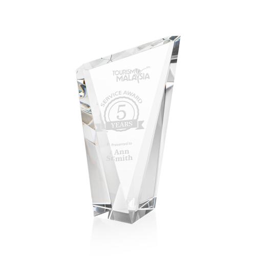 Corporate Awards - Sales Awards - Plymouth Clear Peak Crystal Award