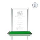 Harrington Green Rectangle Crystal Award