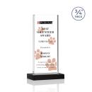 Arizona Full Color Black Rectangle Crystal Award