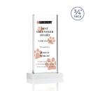 Arizona Full Color White Rectangle Crystal Award