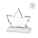 Maple Leaf White Abstract / Misc Crystal Award