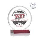 Blackpool Full Color Red Circle Crystal Award