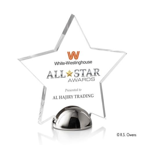 Corporate Awards - Budget Awards & Trophies - Nova Hemisphere Full Color Star Acrylic Award