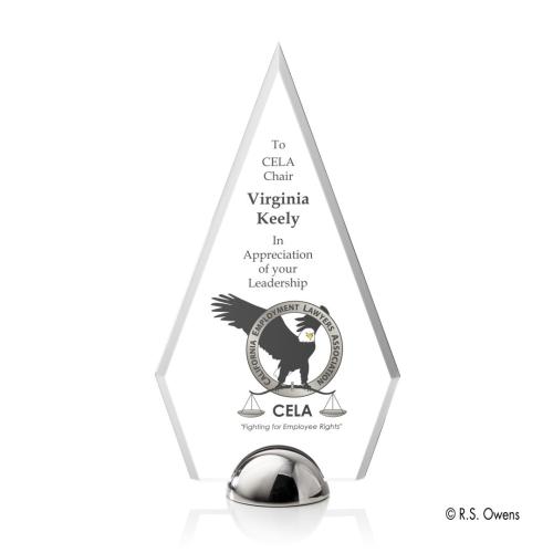 Corporate Awards - Budget Awards & Trophies - Apex Hemisphere Full Color Diamond Acrylic Award