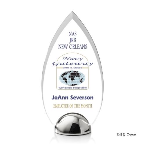 Corporate Awards - Budget Awards & Trophies - Contour Hemisphere Full Color Arch & Crescent Acrylic Award