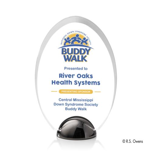 Corporate Awards - Budget Awards & Trophies - Janus Hemisphere Full Color Circle Acrylic Award