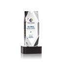 Delta Full Color Black on Base Obelisk Crystal Award