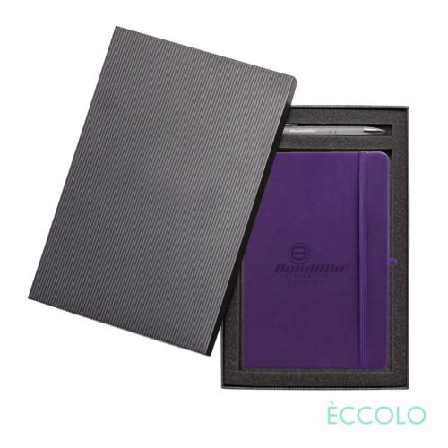 Corporate Recognition Gifts - Executive Gifts - Eccolo&reg; Cool Journal/Clicker Pen Gift Set - (M)