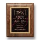 Gemstone Walnut Plaque - Walnut/Garnetine