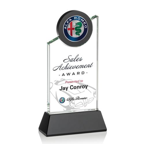 Corporate Awards - Sales Awards - Fleet Full Color Peak Crystal Award