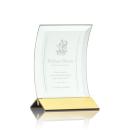 Dominga Jade/Gold Arch & Crescent Glass Award