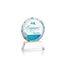 Stratford Full Color Clear Circle Crystal Award